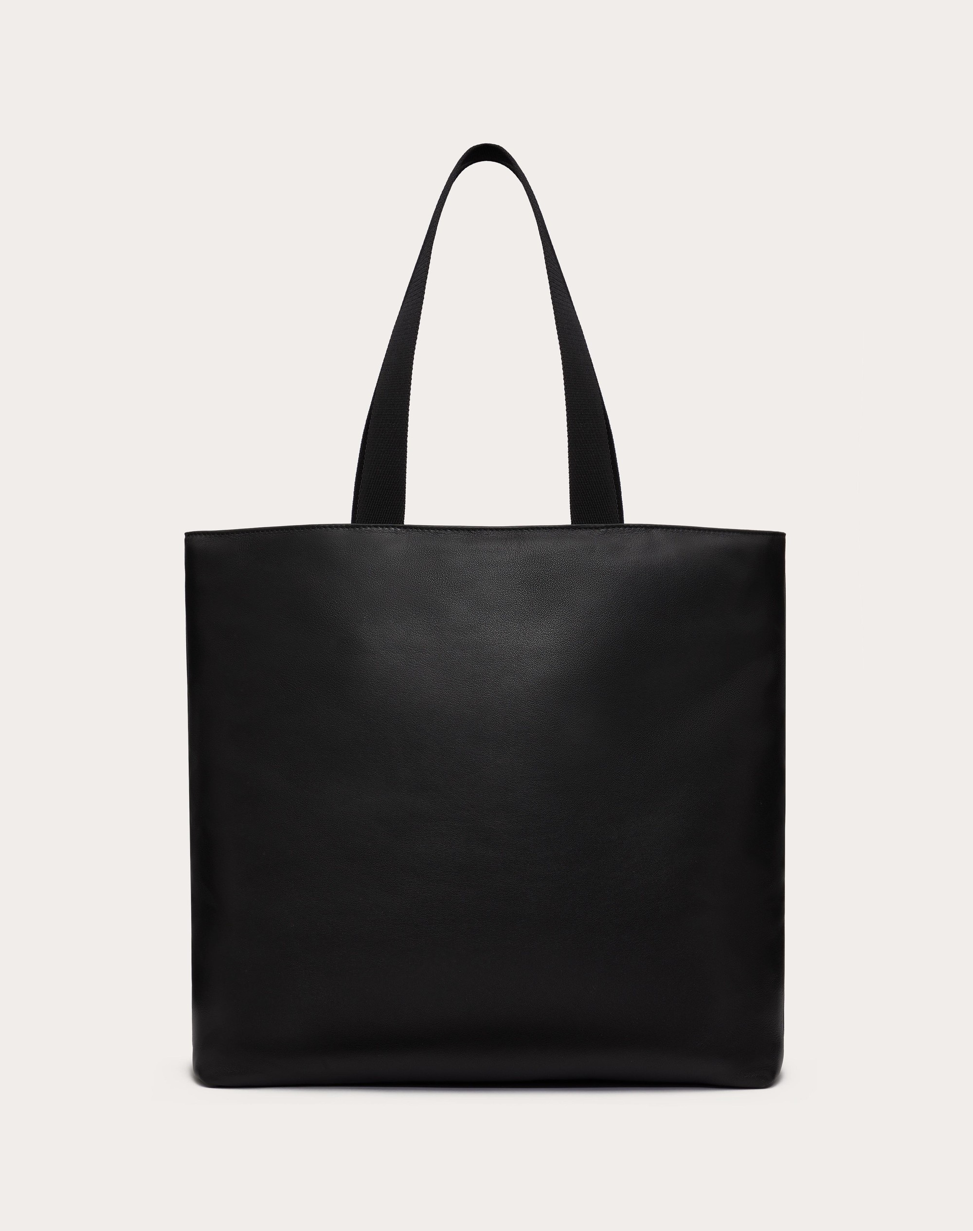 VALENTINO GARAVANI NOIR NAPPA LEATHER SHOPPER - 4