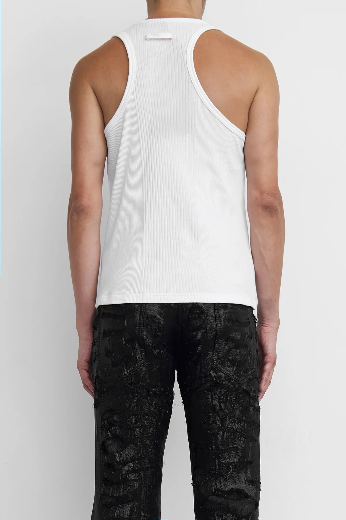 Jean Paul Gaultier 'The Piercing' Detail Tank Top White - 5
