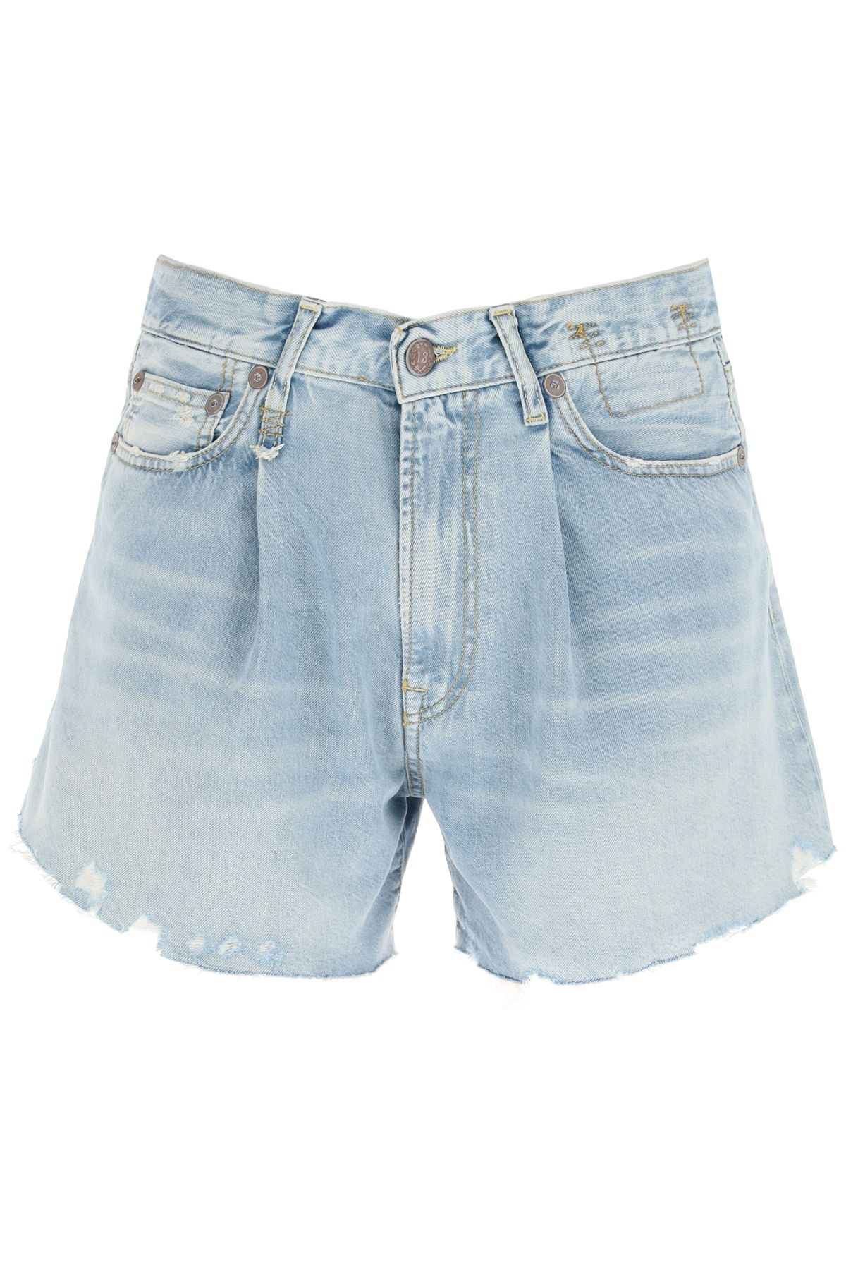 DAMON VINTAGE INDIGO SHORTS - 1