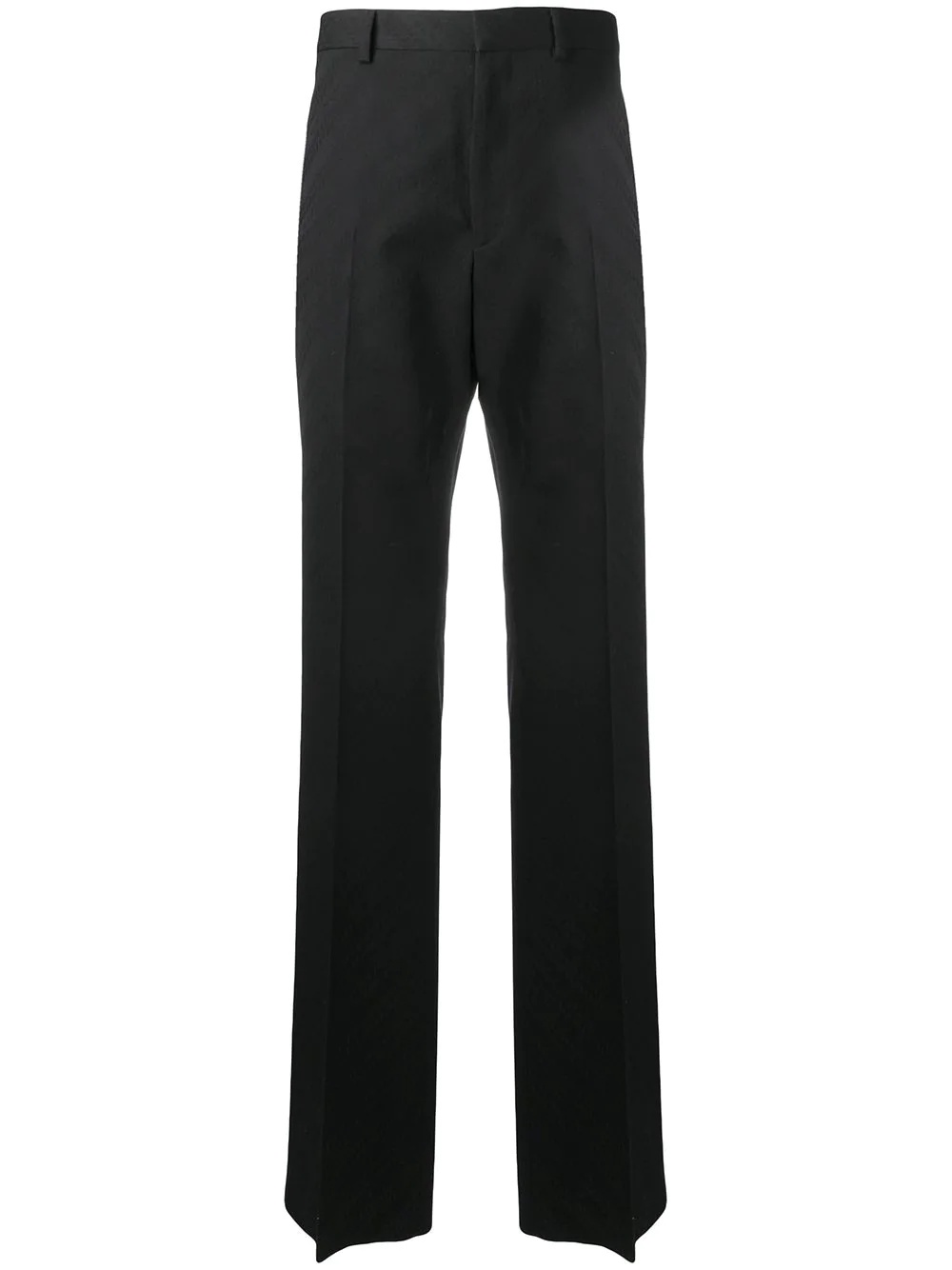 logo pattern tailored trousers - 1