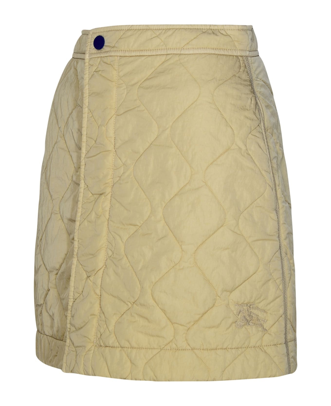 Beige Nylon Miniskirt - 2