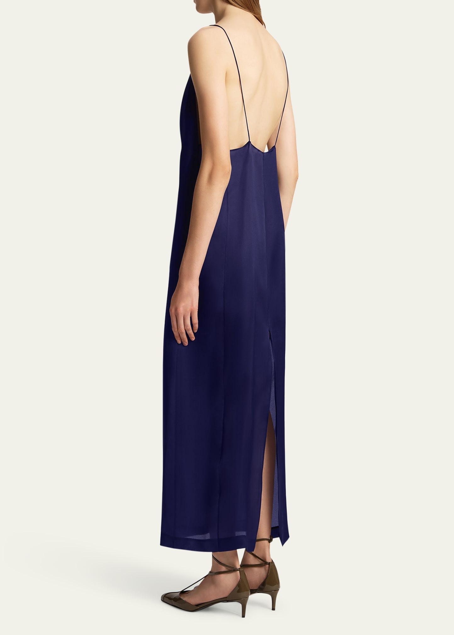 Tulula V-Neck Silk Slipdress - 3