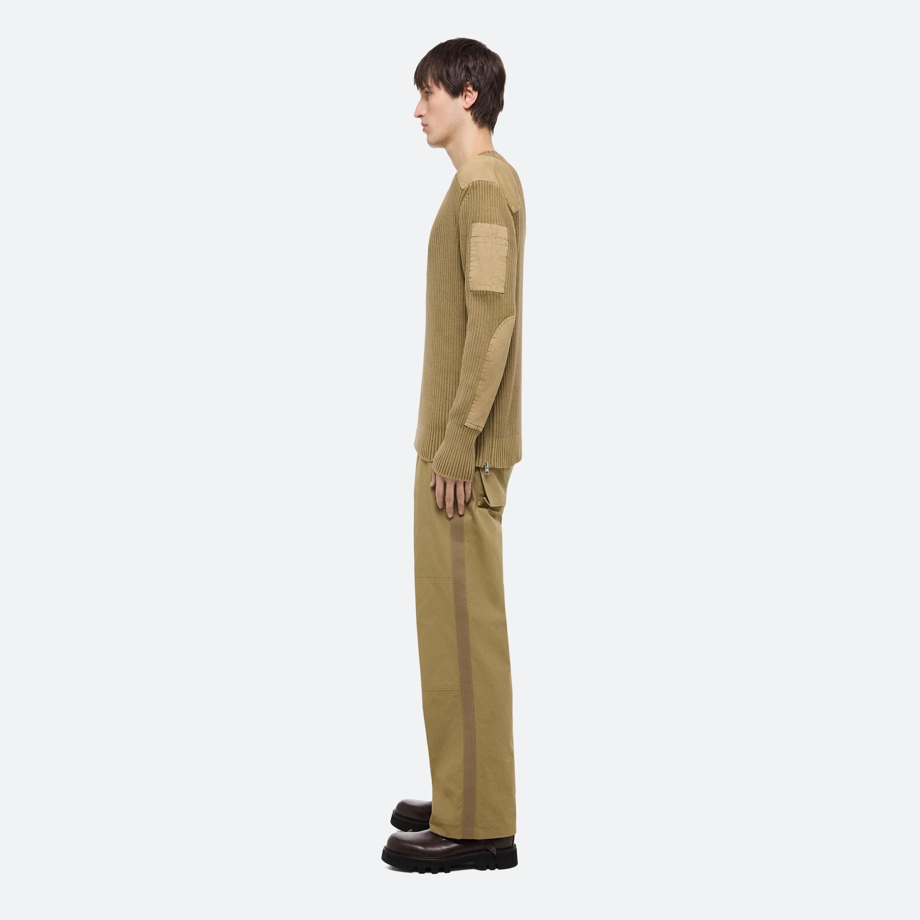RIBBED MILITARY SWEATER - 4