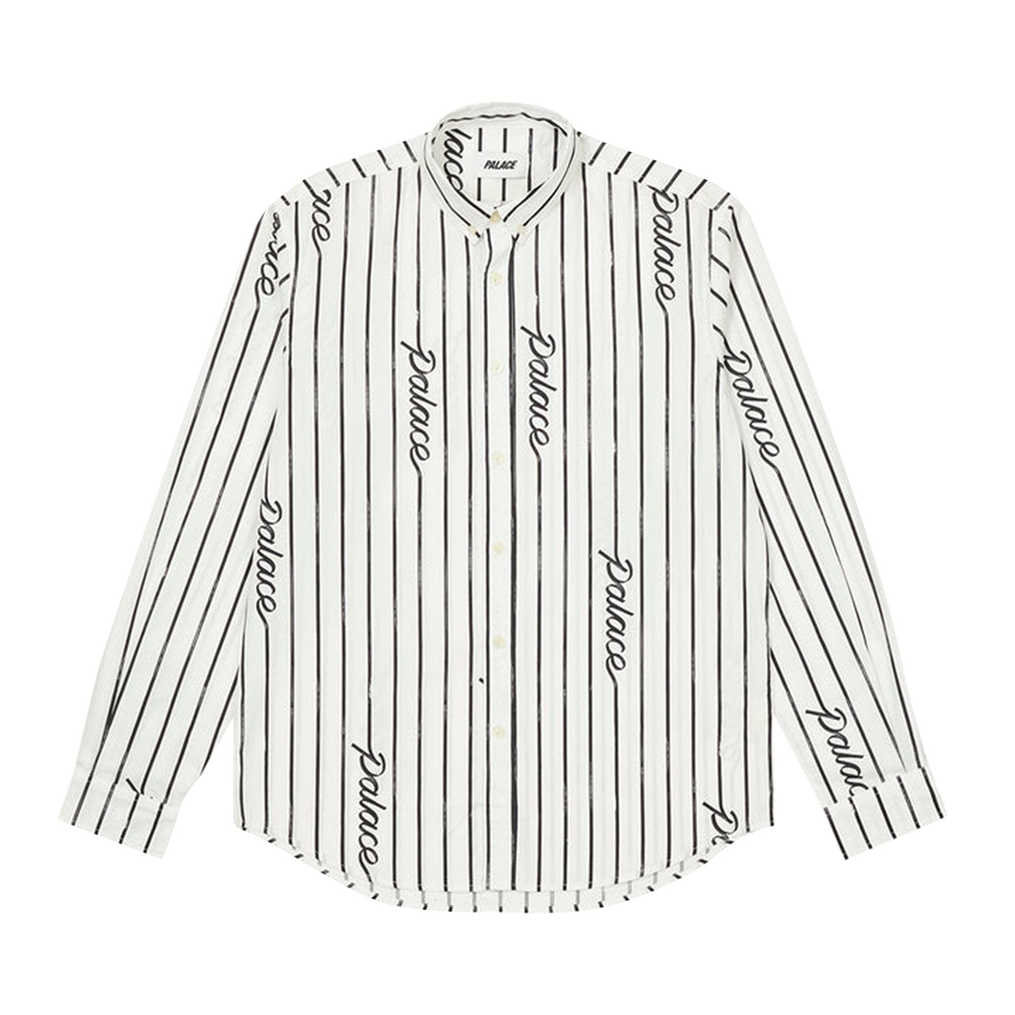 Palace Hand Stripe Shirt 'White' - 1