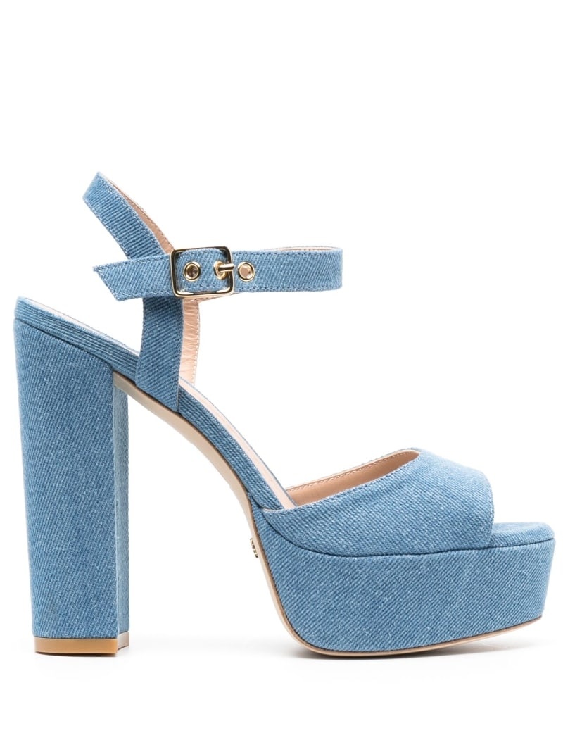 block-heel platform sandals - 1