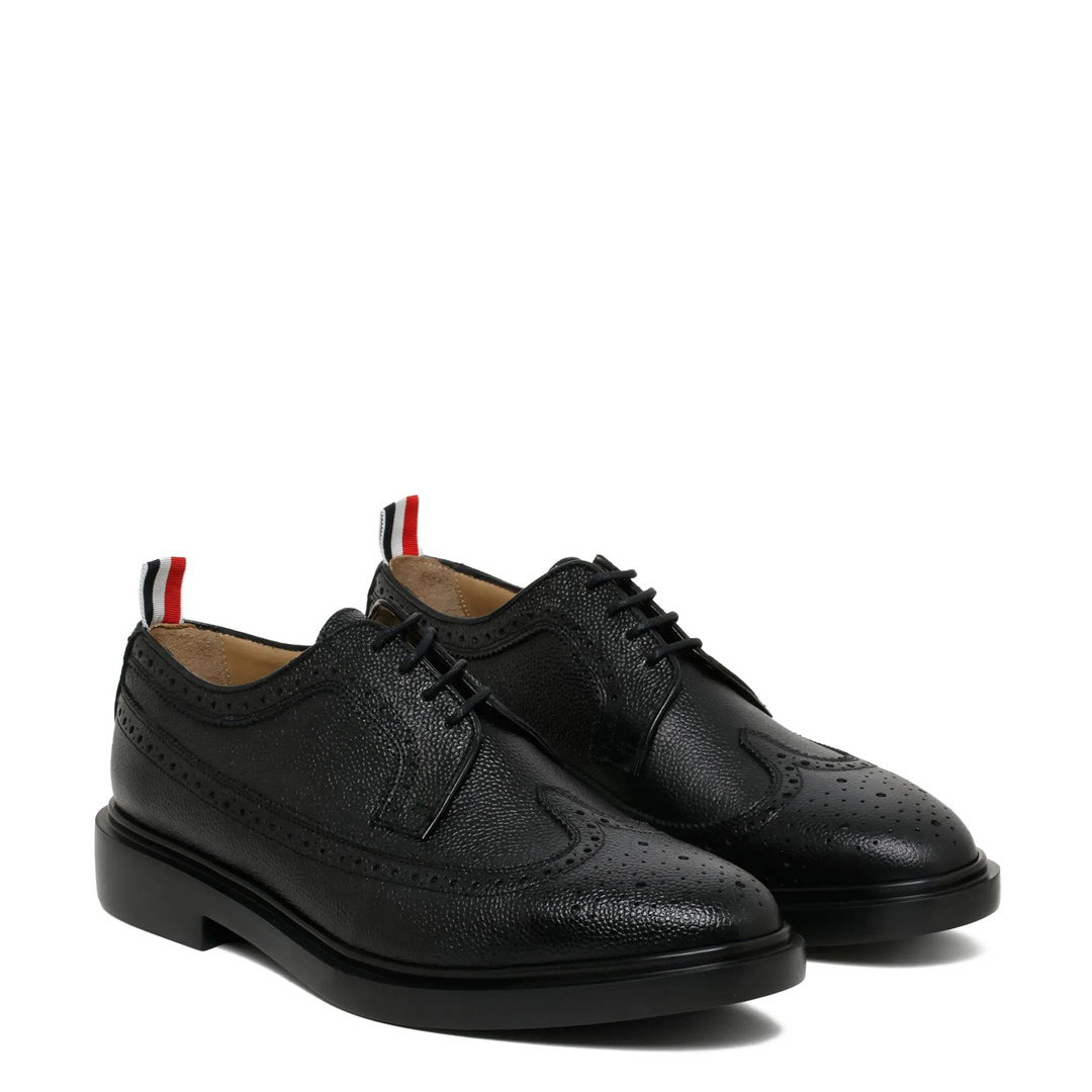 Pebble Grain Rubber Sole Longwing Brogue Men - 6