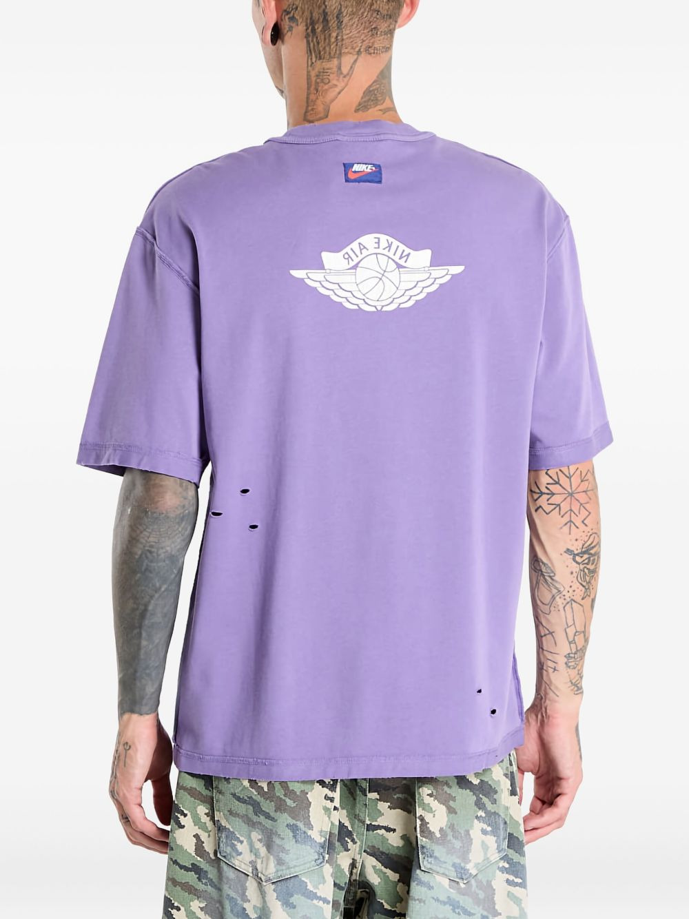 wings-print logo T-shirt - 3