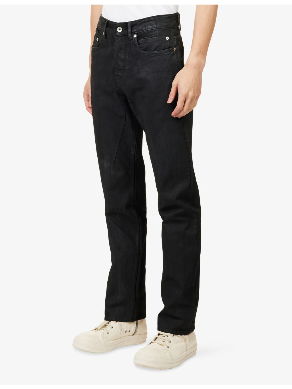 Fog Waxed Straight-Leg Denim Jeans - 3