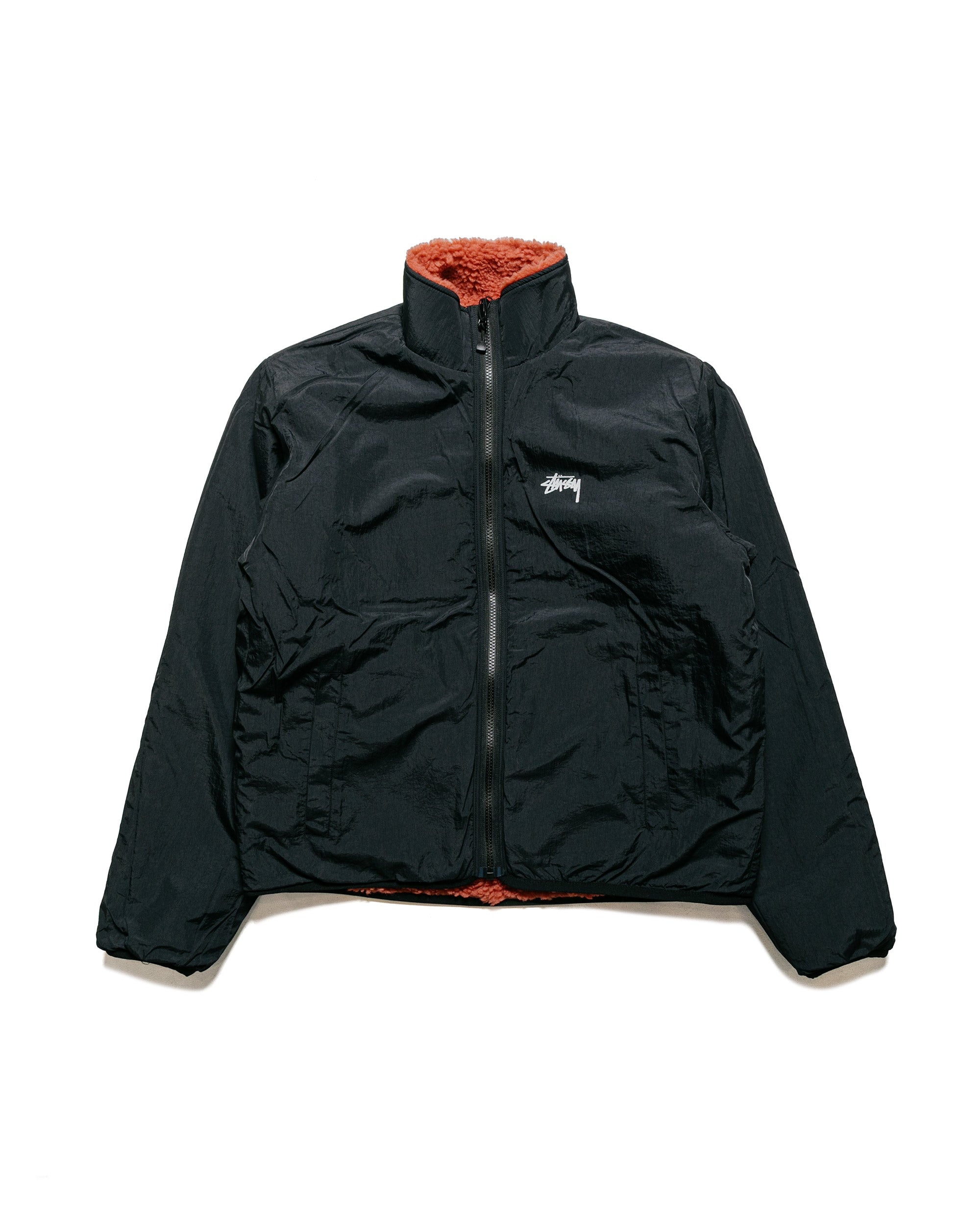Stüssy Sherpa Reversible Jacket Terracotta - 2