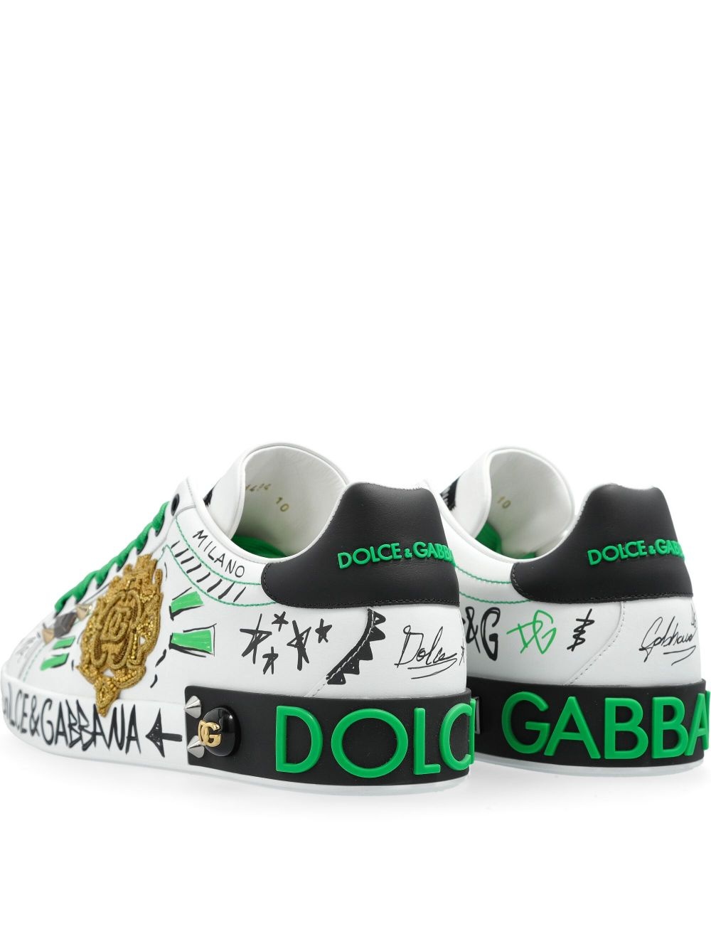 logo-patch sneakers - 4