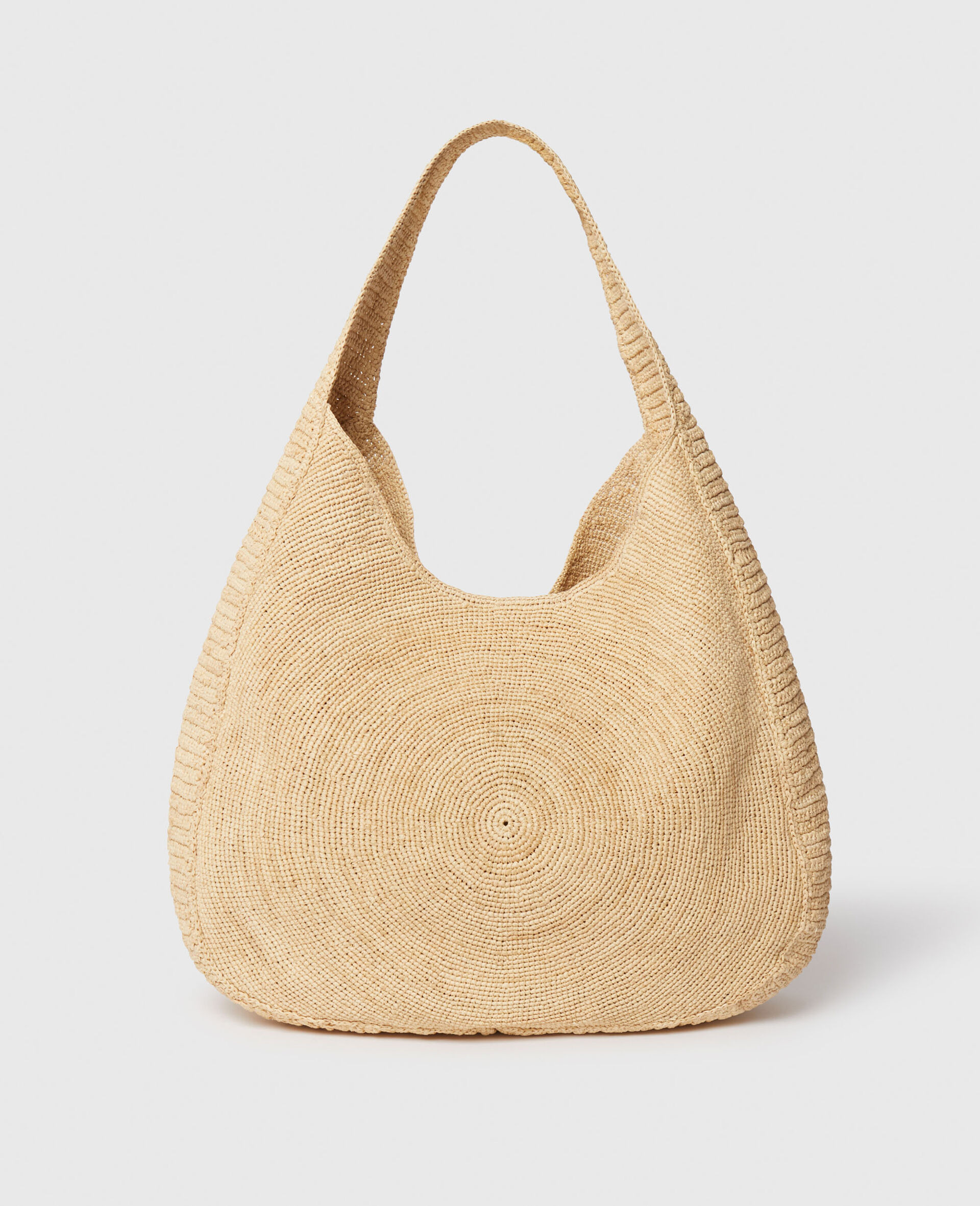 Logo Raffia Slouchy Large Tote Bag - 4