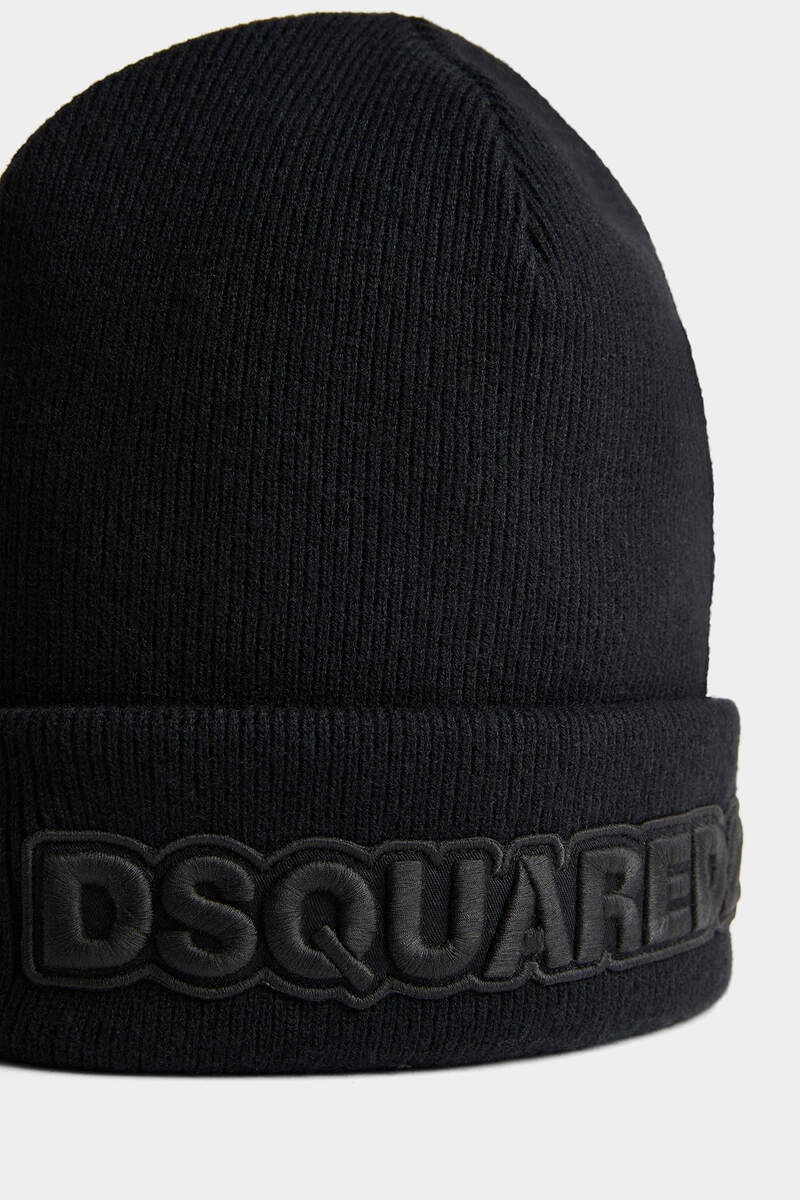 DSQUARED2 LOGO KNIT BEANIE - 3