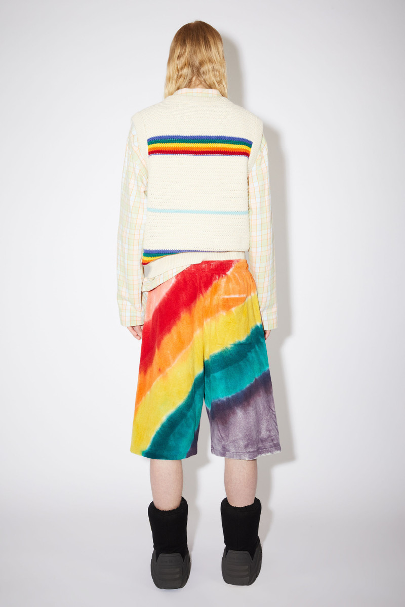 Rainbow cotton sweat shorts - Pastel pink 3