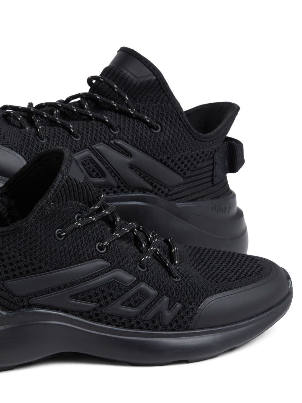 embossed-logo sneakers - 4