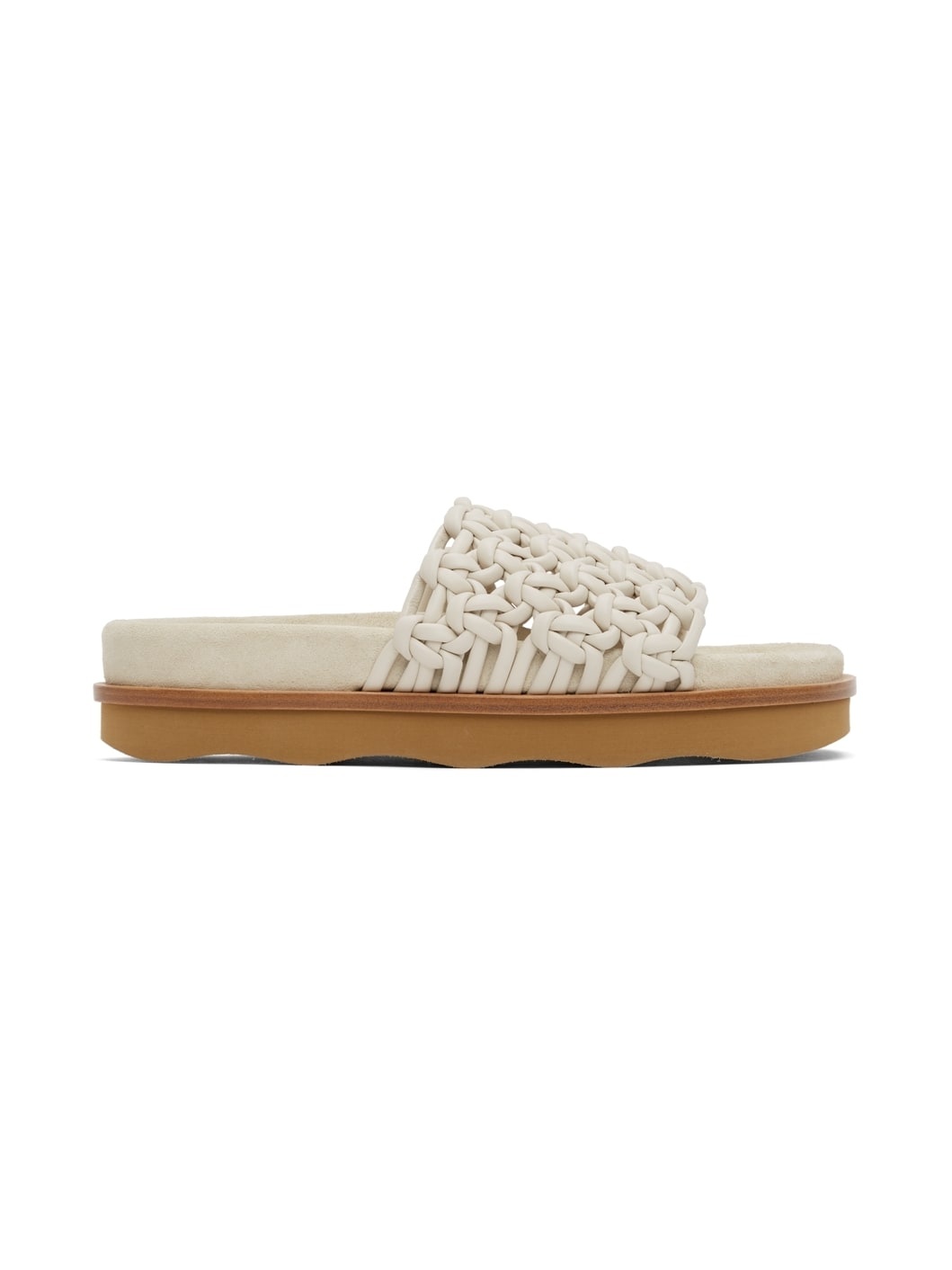 Off-White Wavy Flat Sandals - 1