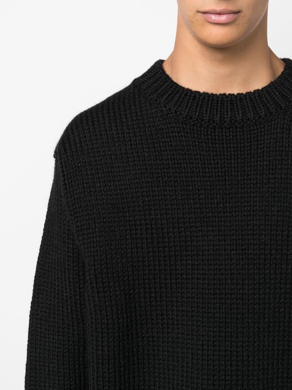 crew-neck wool-mohair jumper - 7