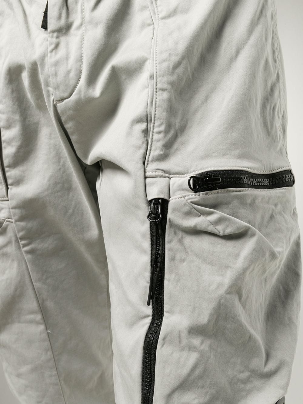 elasticated waist cargo trousers  - 5