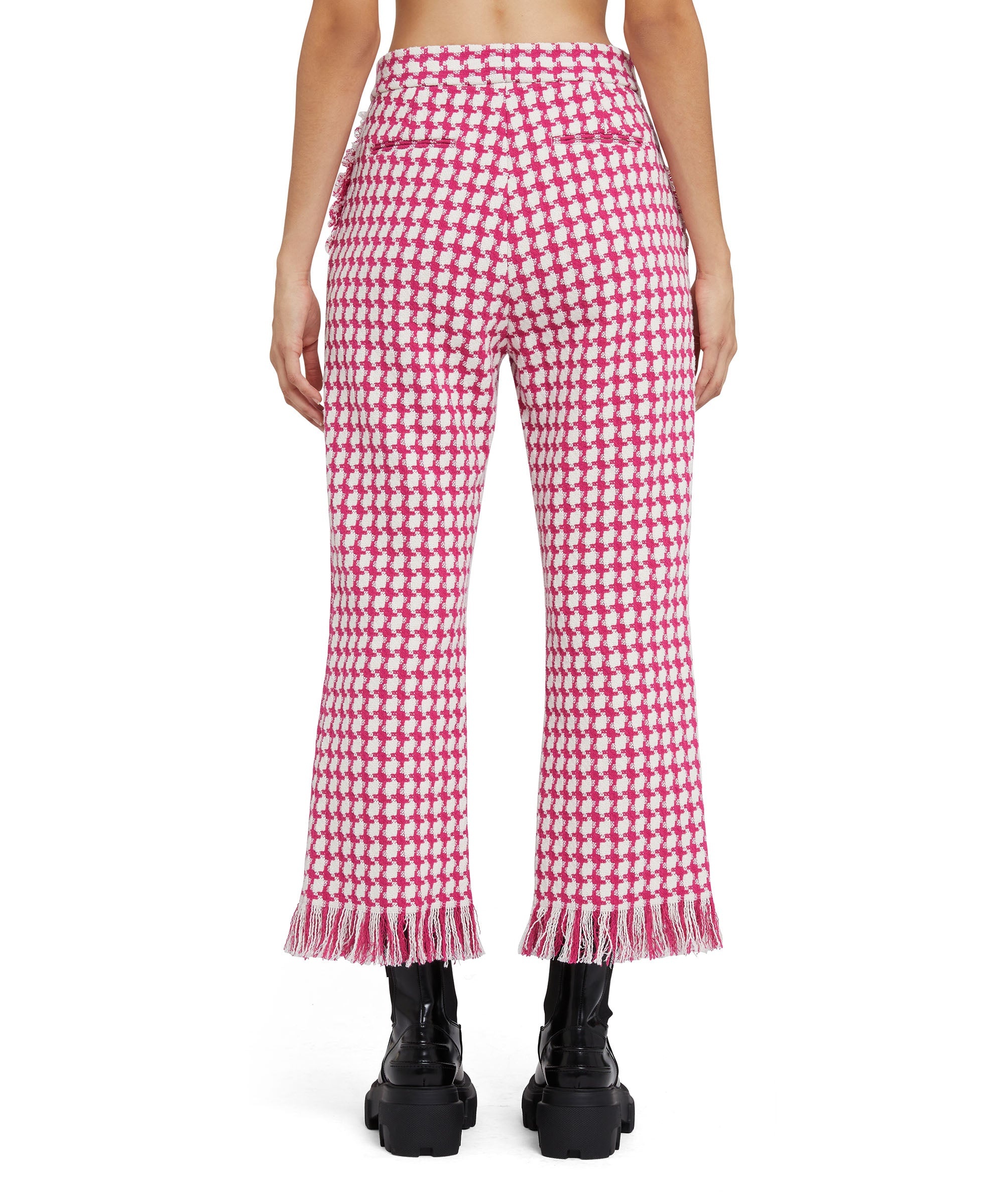 Houndstooth pants with straight legs - 3