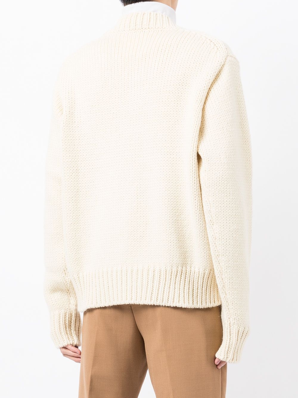 chunky wool knit jumper - 4