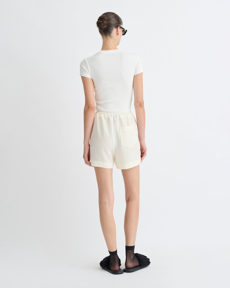 Nanushka Tech Linen Shorts outlook