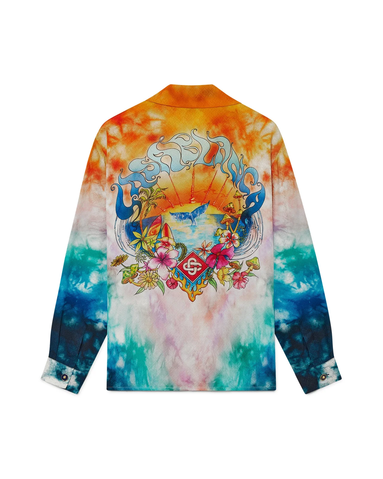 Surf Trip Long Sleeve Silk Shirt| Casablanca Paris - 1
