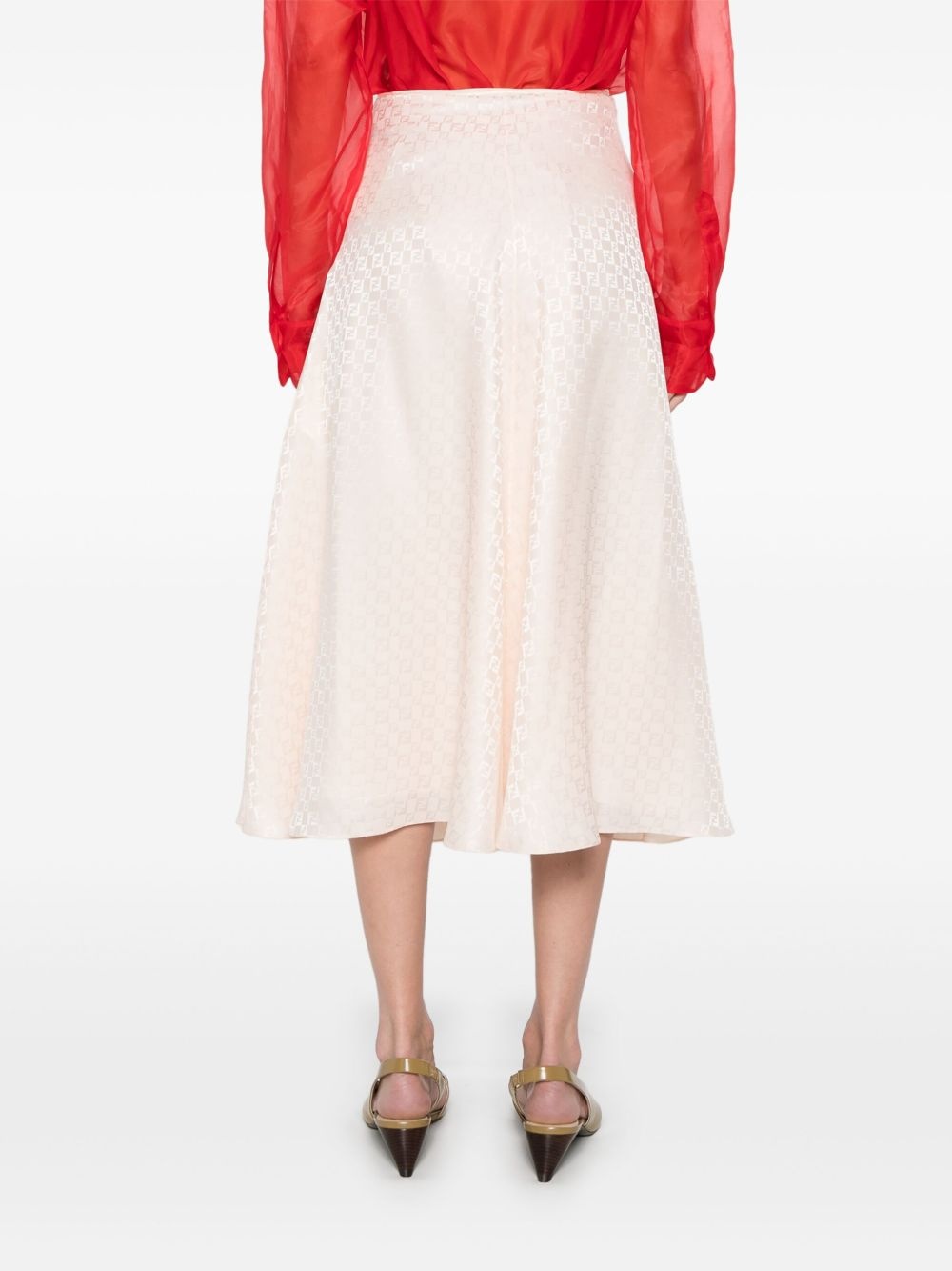 FF silk midi skirt - 4