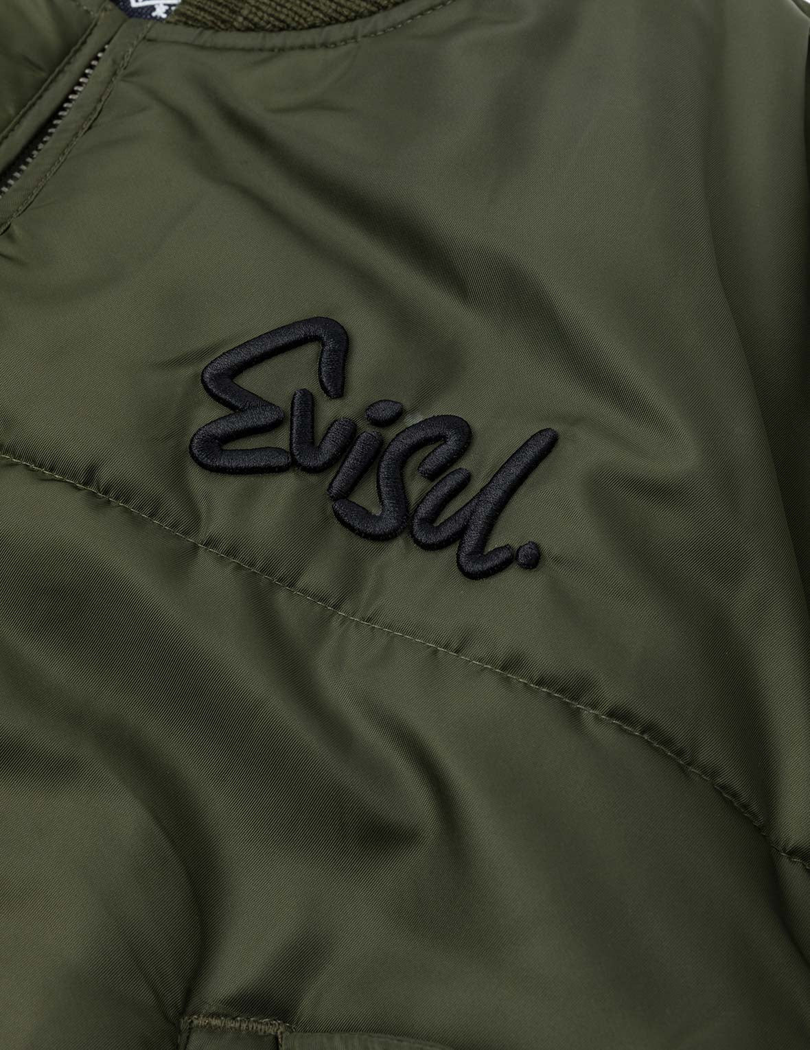 Logo Embroidery Fashion Fit Bomber Jacket - 5