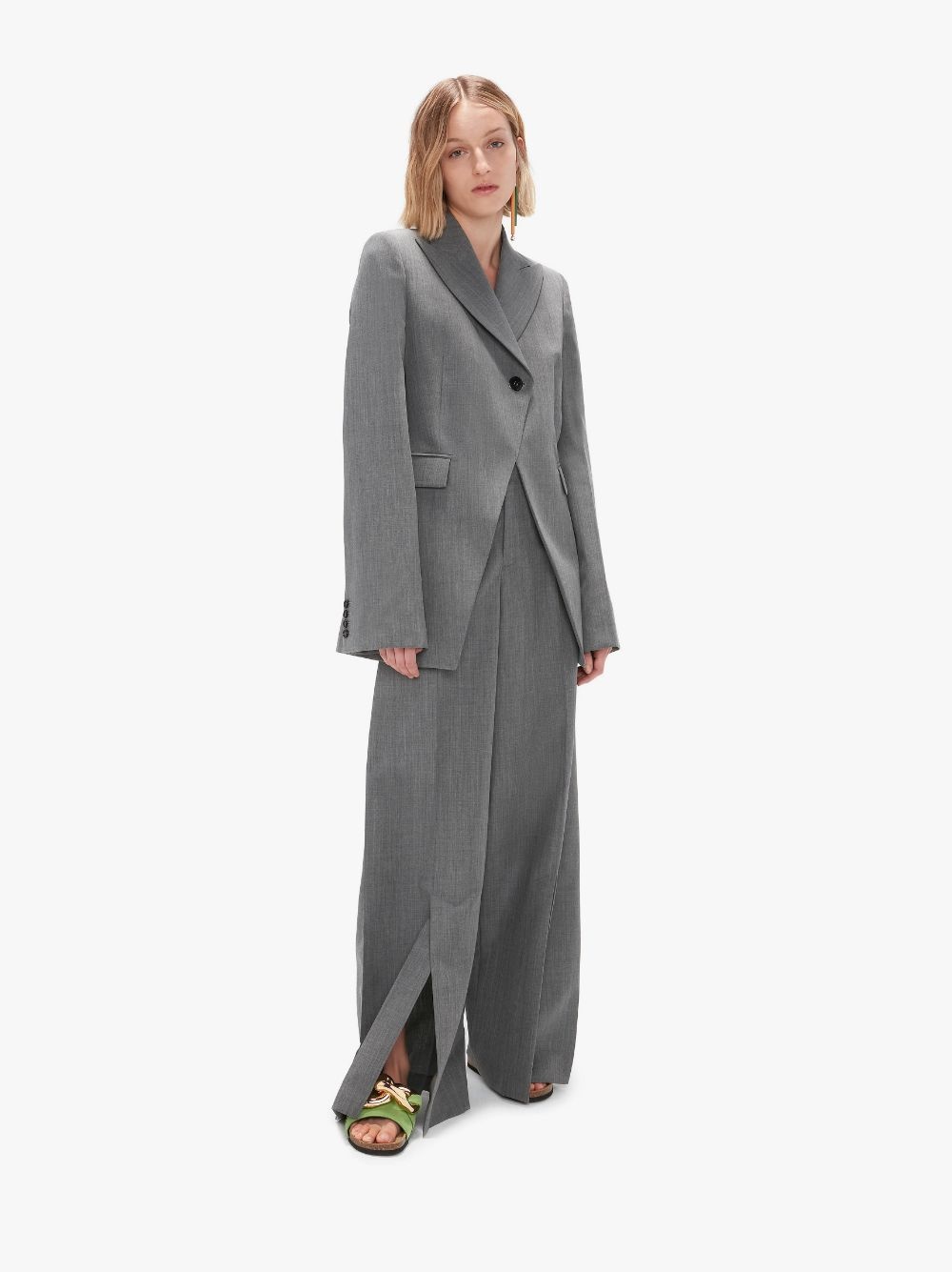 ASYMMETRIC CLOSURE CUTAWAY JACKET - 3