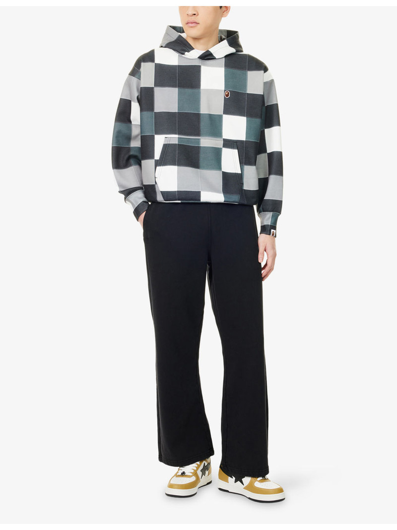 A BATHING APE® One Point Relaxed-Fit Cotton-Jersey Jogging Bottoms outlook