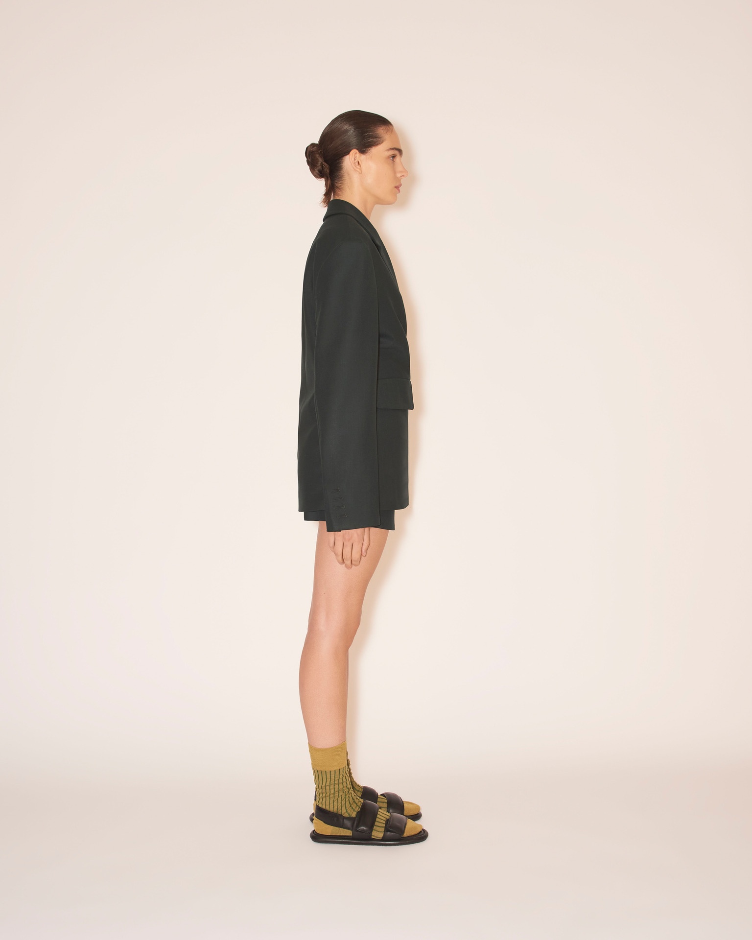 DANNI - Asymmetric blazer - Pine green - 5