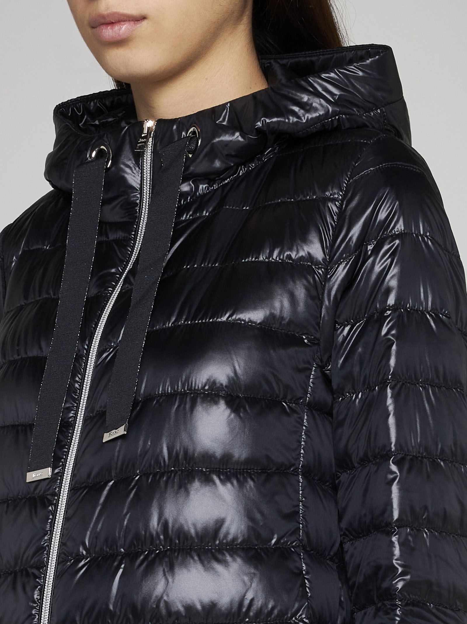 Quilted ultralight nylon down jacket - 5
