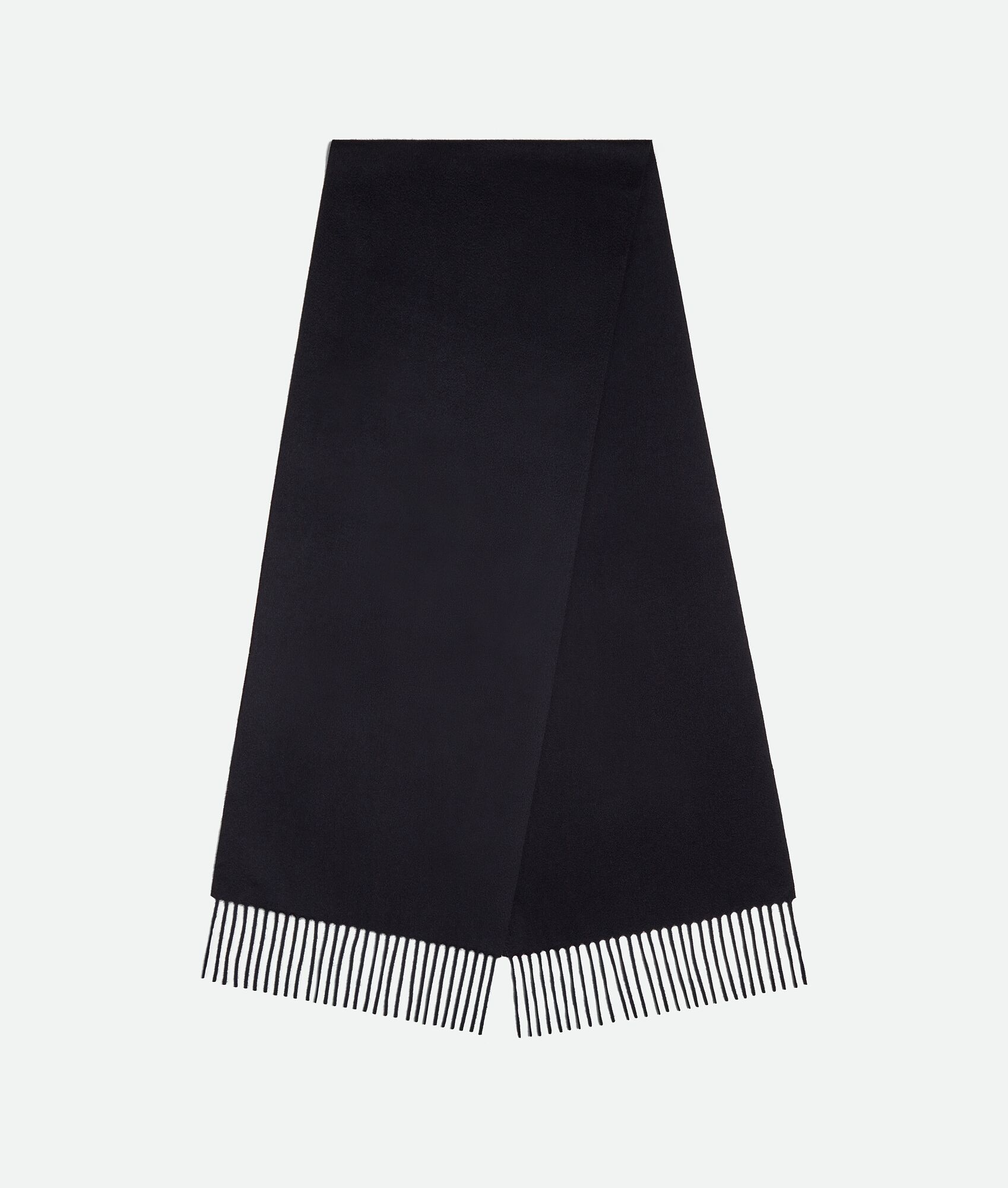 Cashmere Scarf With Leather Patch - 2