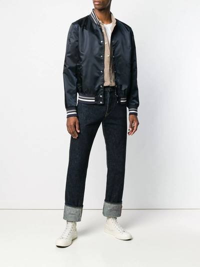 Maison Kitsuné logo print bomber jacket  outlook