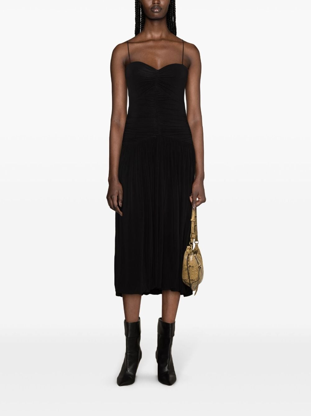 Elisabeth ruched midi dress - 2