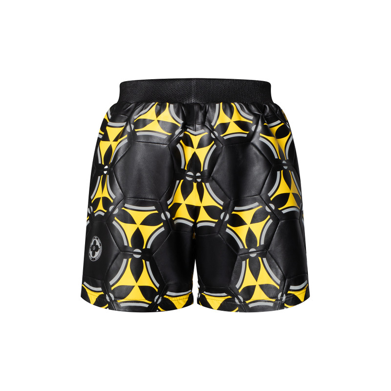 Soccer Ball Patchwork Leather Shorts 3