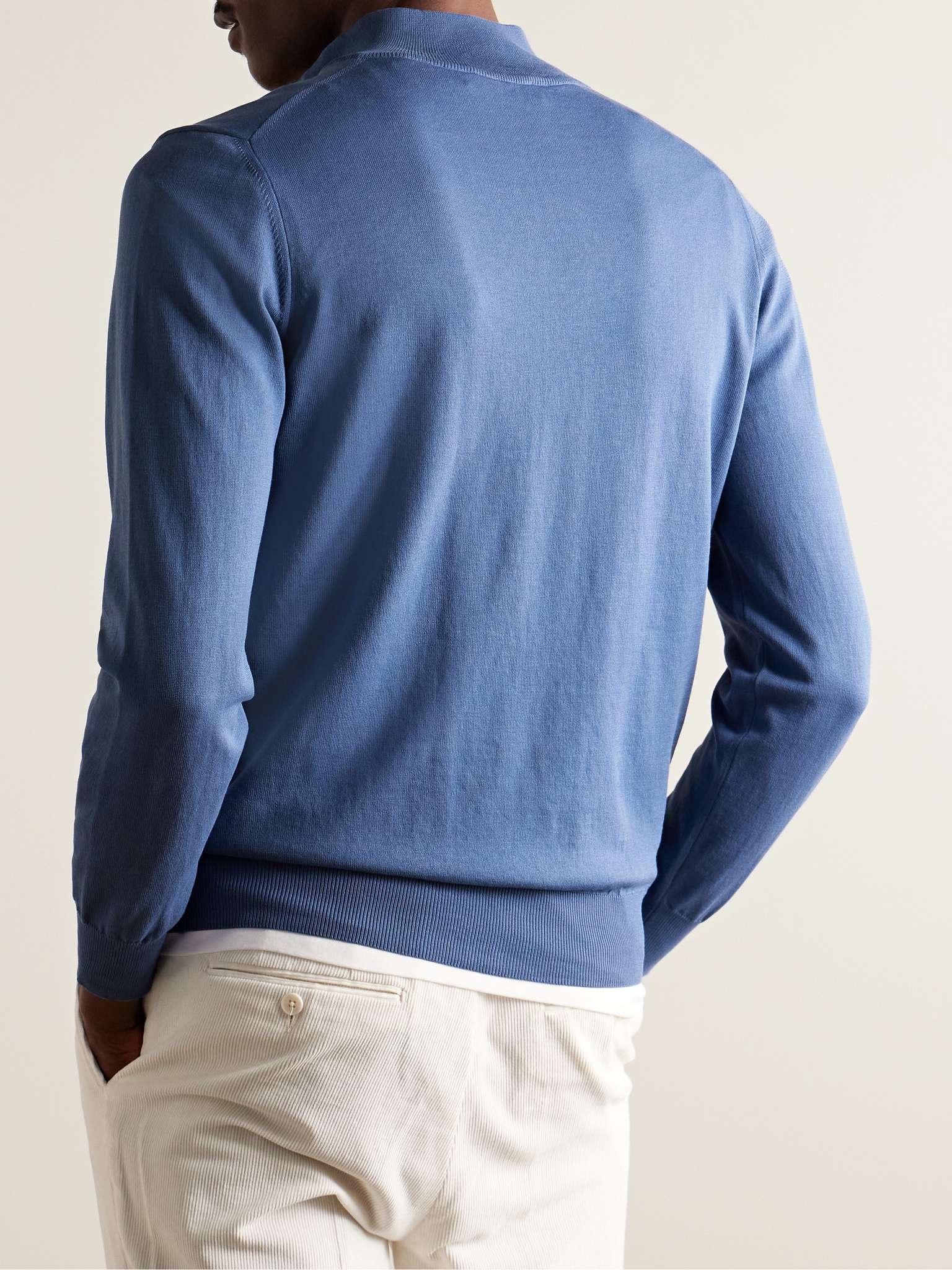Cotton Half-Zip Sweater - 4
