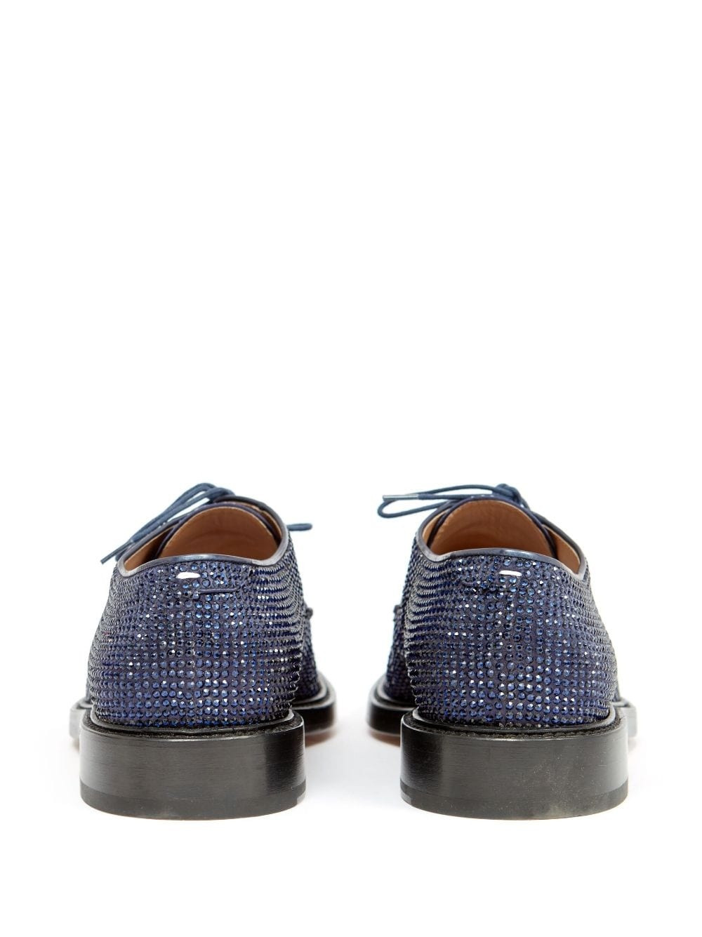 crystal-embellished lace-up shoes - 3