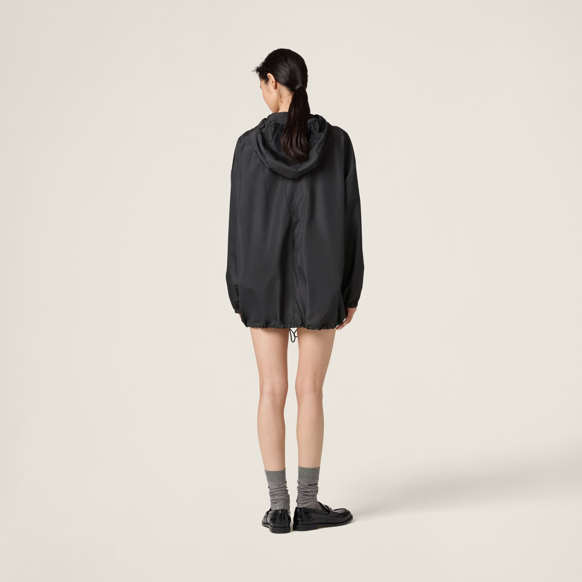 関税込 MiuMiu Technical check blouson jacket Miu Miu Check blouson jacket | REVERSIBLE