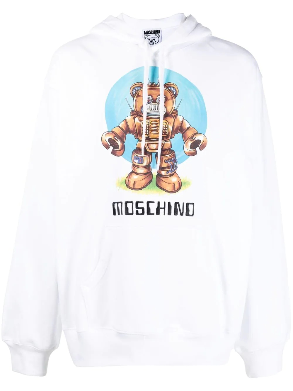 graphic-print organic cotton hoodie - 2