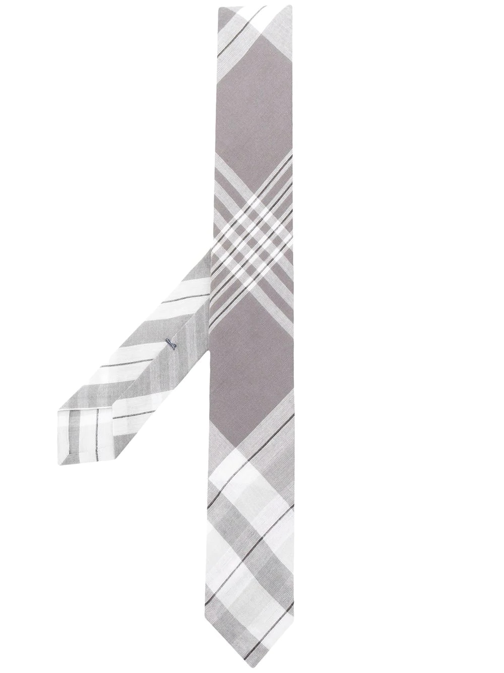 Classic Large Plaid Madras Tie - 1