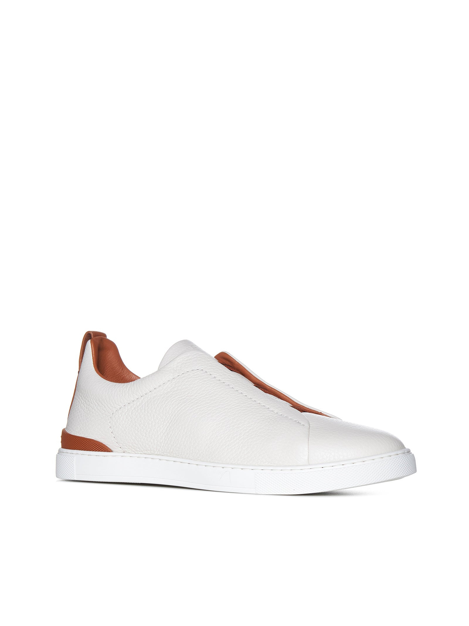 Triple Stitch leather sneakers - 2