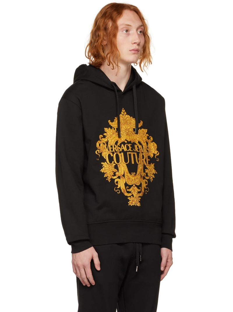 Black Embellished Hoodie 2