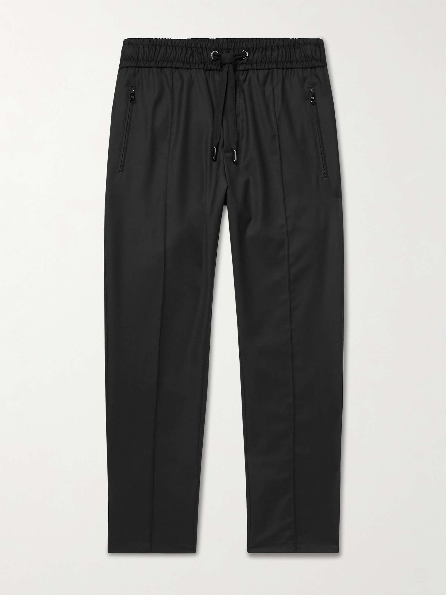 Tapered Virgin Wool Drawstring Trousers - 1