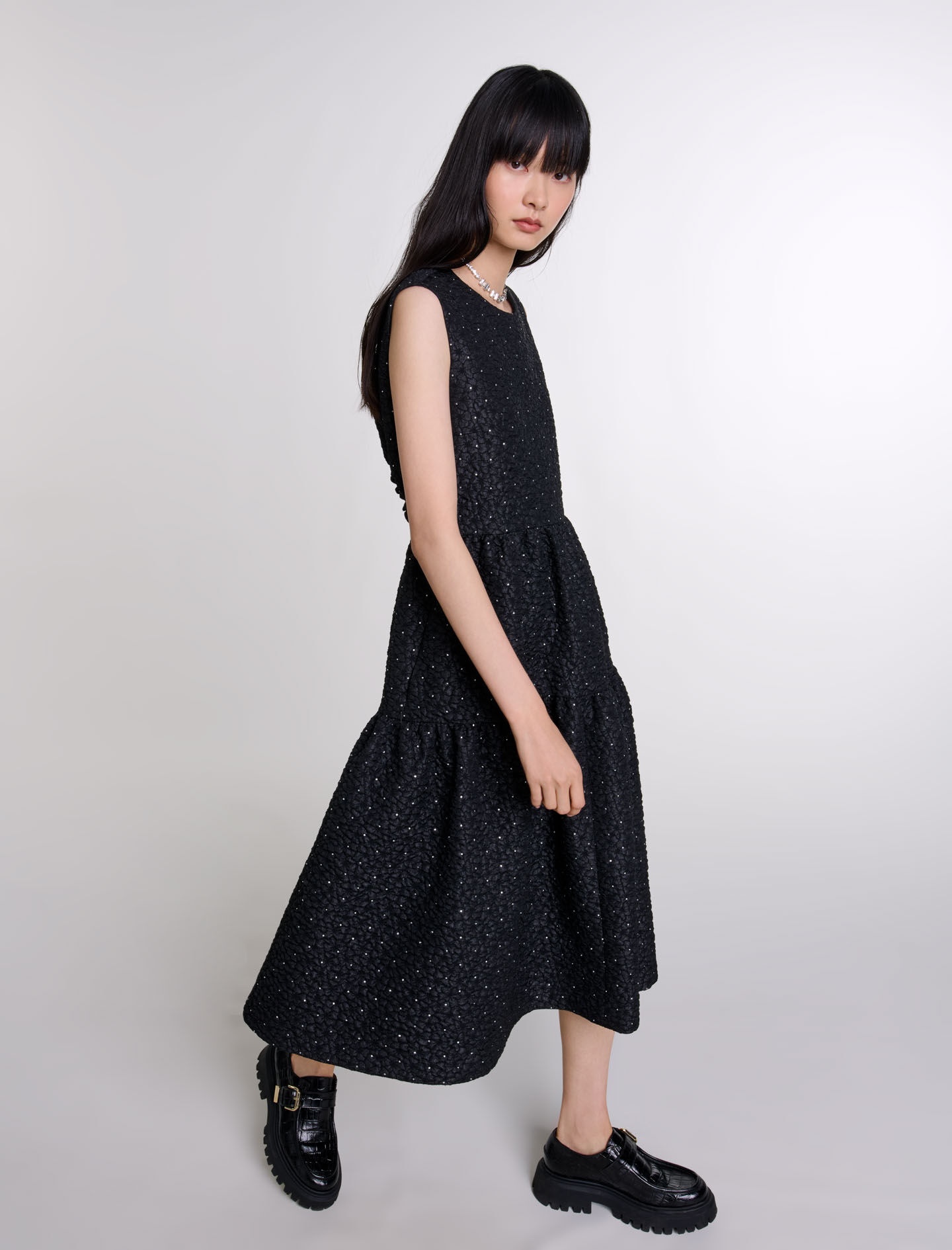 Rhinestone maxi dress - 8