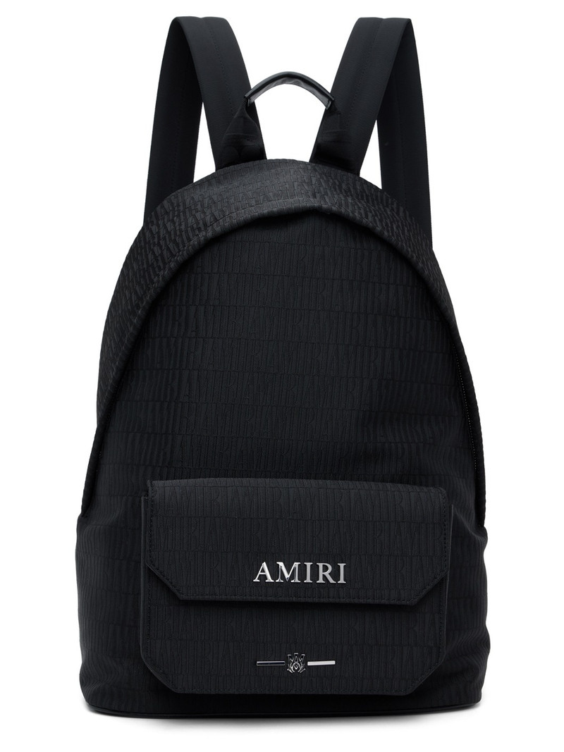 Black Monogram Backpack - 1