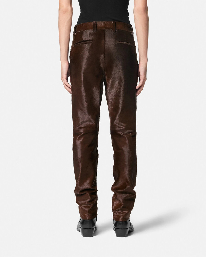 Pony-Effect Leather Pants 5