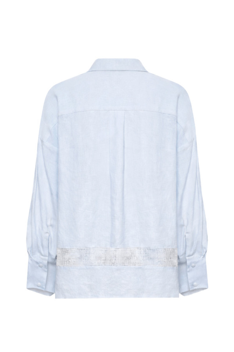 PatBO AQUAMIST LINEN EMBROIDERED SHIRT outlook