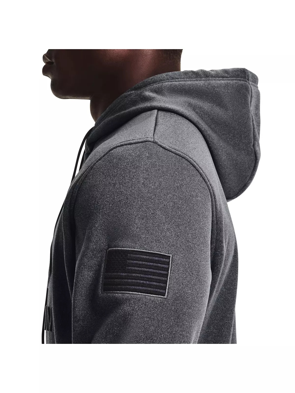 Men's Dk Grey Freedom Emboss Hoodie - 4