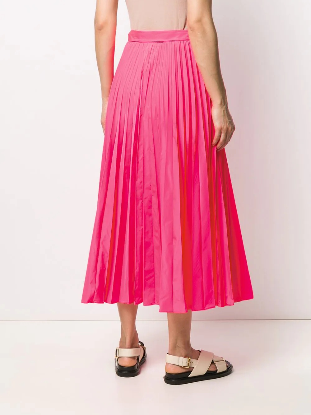 tied-waist pleated skirt - 4