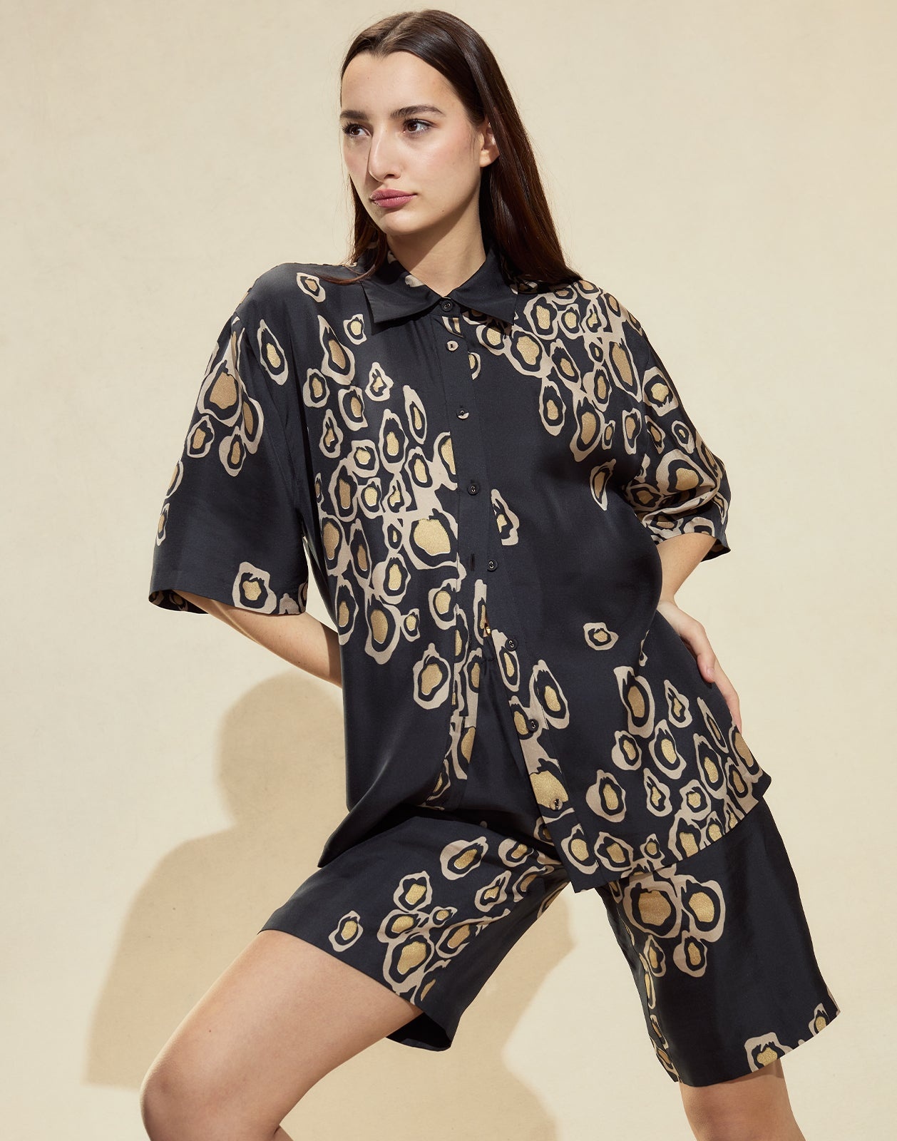Amalfi Gold Foil Shorts - 3